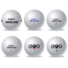 将图片加载到图库查看器，1 Pcs Golf Ball Brand GOG and Supur Newling Golf Balls Supur Long Distance Support Custom Logo
