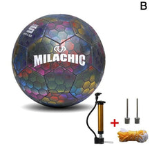 将图片加载到图库查看器，New Reflective Football Children's Outdoor Training Sports Luminous Reflective Cool Inflatable Football
