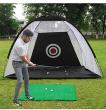 将图片加载到图库查看器，Indoor 2M Golf Practice Net Tent Golf Hitting Cage Garden Grassland Practice Tent Golf Training Equipment Mesh Outdoor XA147A

