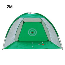 将图片加载到图库查看器，Indoor 2M Golf Practice Net Tent Golf Hitting Cage Garden Grassland Practice Tent Golf Training Equipment Mesh Outdoor XA147A
