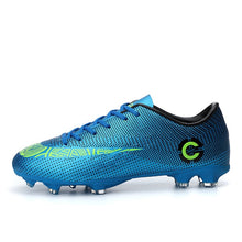将图片加载到图库查看器，Men Large Size FG/TF Soccer Shoes Football Cleats Soccer Ankle Boots Teenager Training Sneakers Kids Indoor Sports Shoes Unisex
