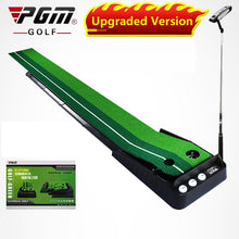 将图片加载到图库查看器，Pgm 2.5M/3M Golf Putting Mat Golf Putter Trainer Green Putter Carpet Practice Set Ball Return Mini Golf Putting Green Fairway
